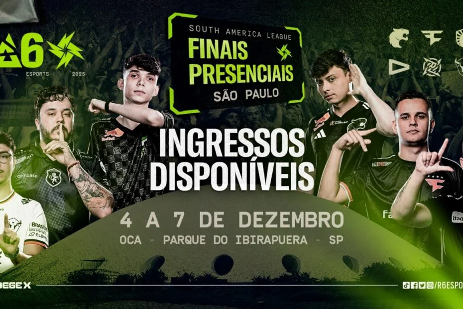 Ingressos para as Finais Sul-Americanas de Rainbow Six Siege X já estão à venda!
