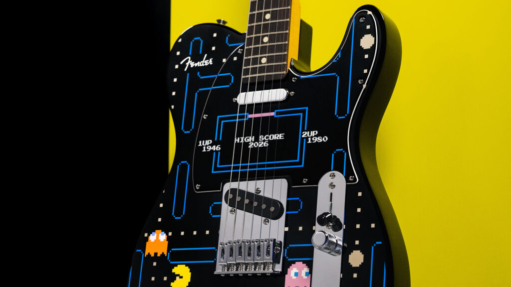 Fender revela guitarra temática de Pac-Man em edição limitada