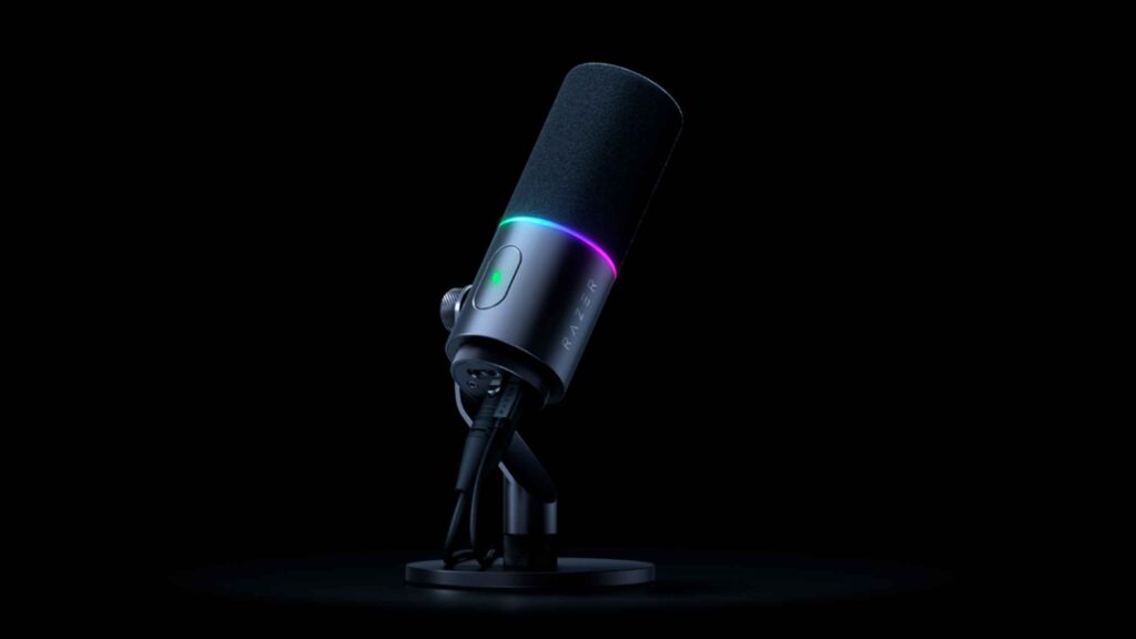 Razer revela microfone Seiren V3 Pro com áudio profissional