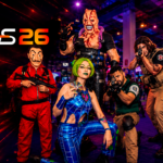 Cosplayers durante a Brasil Game Show participando da campanha BGS Cosplay Online.