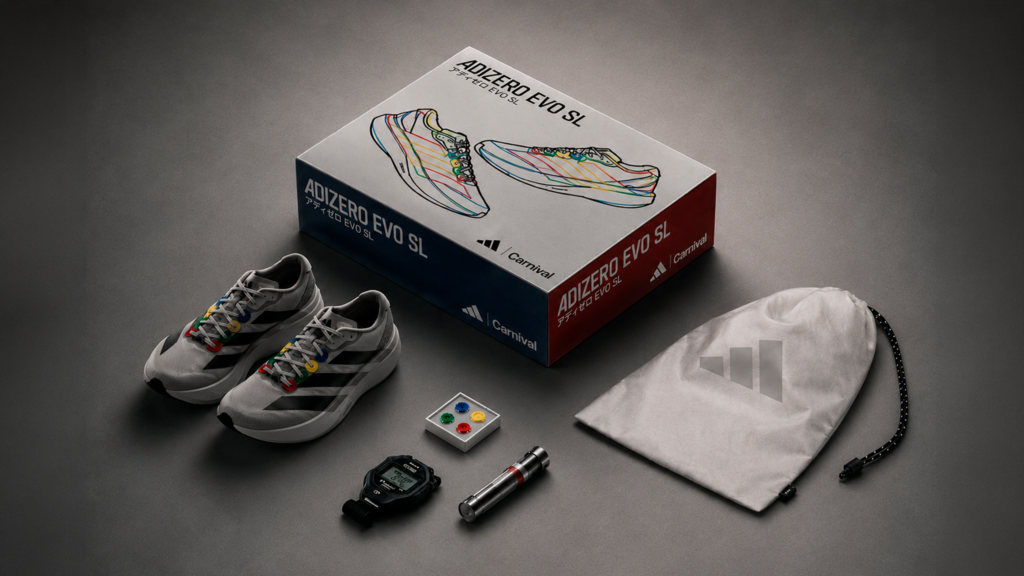 Tênis Adidas Adizero EVO SL The Grey Console inspirado em videogames clássicos.